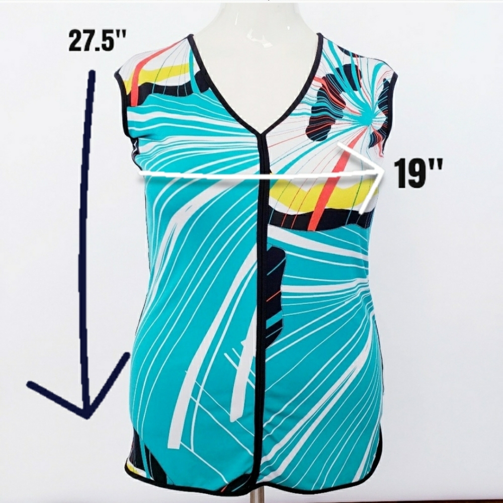 Multi-Color Sleeveless Top | Size Small - Picture 3 of 9